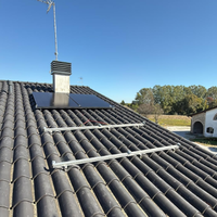 Rail solaire en aluminium argenté standard 40 40 Type Support de montage PV pour l'installation de panneaux solaires sur le toit