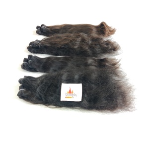 Remy indien temple vierge couleur naturelle femmes noires pas cher cuticule aligné vente en gros machine double trame ondulation profonde cheveux humains - Product Image 2