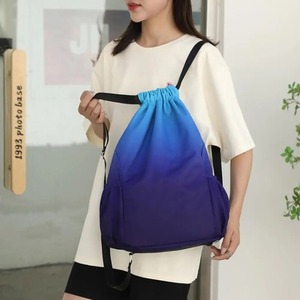 Sac à dos à cordon de couleur dégradée de grande capacité pour les activités de plein air Gym Yoga Fitness - Product Image 4