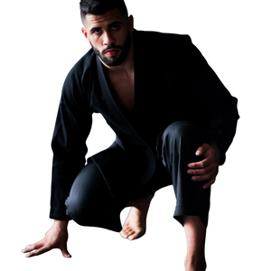 Kimono de Jiu-Jitsu brésilien léger 450 g/m², tissage perle noire, uniforme durable, pantalon Ripstop pour l'entraînement quotidien - Product Image 3