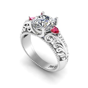 Top Tendance Diamant Rond Plaqué Or 925 Argent Style Vintage Art Déco Bague De Fiançailles Pour Les Femmes Au Meilleur Prix - Product Image 3