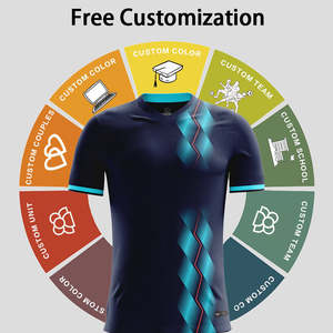 Camiseta de Fútbol de Verano de Alta Calidad, Ligera y de Secado Rápido para Adultos, con Logotipo Personalizado, Manga Corta, 100% Poliéster, Diseño de Conjunto - Product Image 3