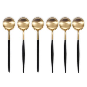 ชุดเครื่องใช้บนโต๊ะอาหารทำจากเหล็กมิเรอร์แบบชนบทมีด้ามจับปลอมช้อนเสิร์ฟสลัดและส้อมสำหรับงานแต่งงานสไตล์อินเดีย - Product Image 1