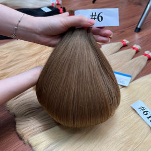 Cabello humano a granel de la mejor calidad para trenzar extensiones de cabello virgen vietnamita Cabello natural a granel liso sin trama - Product Image 3