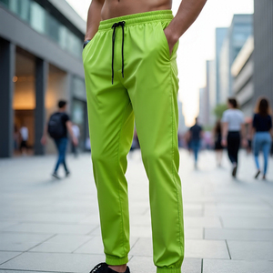 Streetwear d'été 100% coton pantalon pyjama hommes Streetwear Jogging athlétique été pantalon pyjama hommes - Product Image 1