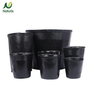 Sacs de pépinière en plastique Pot de fleurs utilisé avec fleur/<span class=keywords><strong>plante</strong></span> verte plantation ronde semis moderne pour plantes vente en gros épaissi noir - Product Image 1