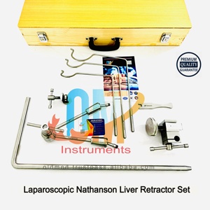 Juego de Retractores Laparoscópicos para Hígado Nathanson, Gancho Rígido Montado en Mesa, Acero Inoxidable, Ligero, Reutilizable, Juego de Instrumentos con Certificación CE - Product Image 2