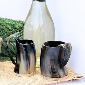 Best Look Buffalo Horn Mug Polished Durable Business Gift Customized Logo Beer Tankard Unique Gift & Rustic <b>Decor</b> <b>Cheap</b> Quality - Product Image 1