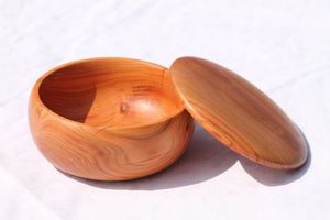 ชามเสิร์ฟอาหารทำจากไม้มะม่วงดีไซน์ยุโรปชามเสิร์ฟอาหารอุ่นพร้อมฝาอุปกรณ์เสริมในครัว - Product Image 5