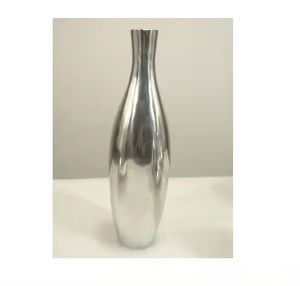 Vase à fleurs de haute qualité couleur argent et rose dernière utilisation moderne de Pot de fleur conçu pour la décoration de Restaurant - Product Image 4