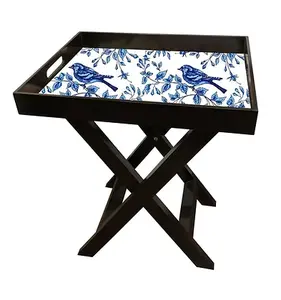 โต๊ะไม้เคลือบเงา งานฝีมือทำด้วยไม้ โต๊ะทรงสี่เหลี่ยมผืนผ้า ดีไซน์เคลือบเงา - Product Image 4