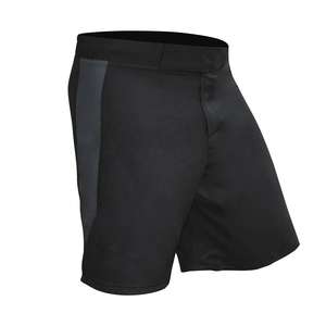 กางเกงมวยสีดำสำหรับผู้ชายกางเกงขาสั้น MMA แบบผ้ายืด - Product Image 2