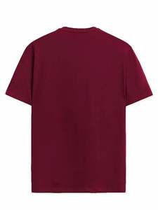 T-shirts en jersey de coton pour hommes, été, 180 grammes, style décontracté ample, broderie 3D, logo personnalisé, broderie 3D, OEM, couleurs unies - Product Image 2