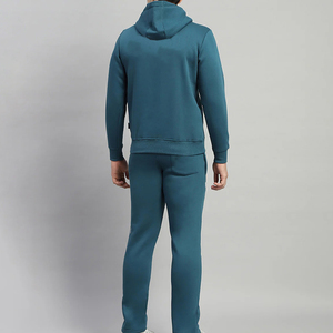 Chándal de hombre de algodón polar con pantalla y logotipo personalizado de proveedor OEM, ropa de calle, conjunto de Sudadera con capucha para correr informal personalizado - Product Image 2