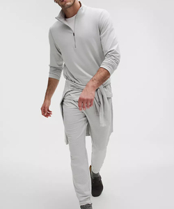 เสื้อกันหนาวสำหรับผู้ชายและผู้หญิงผ้าคอตตอนผสมโพลีเอสเตอร์เนื้อนุ่มและระบายอากาศได้ดีสวมใส่สบายพร้อมเอวปรับได้ - Product Image 5