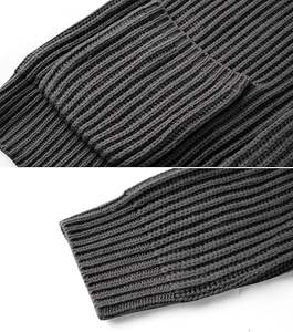 Nouveauté 2024 Pull en tricot fin chaud pour homme, respirant, col rond, avec couleurs contrastées pour l'hiver - Product Image 4