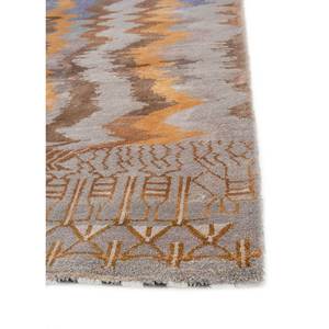 Alfombras Anudadas a Mano de Lana y Seda de Bambú con Patrón Geométrico Clásico Freedom Manchaha para Decoración de Sala de Estar - Les-1960 Gris Negro - Product Image 4