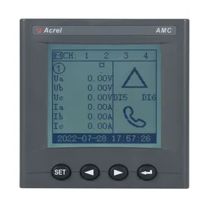 Acrel AMC300L Din-Rail Instrumentos eléctricos Monitor de consumo de energía de CA Multi-Circuitos 4G Medidor de energía para Estación Base