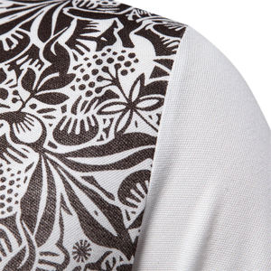 Polos de hombre de moda de verano de alta calidad, patrón degradado, mezcla de algodón estampada, diseño de manga corta de secado rápido - Product Image 6