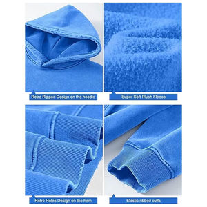 Sudaderas con Lavado Ácido para Hombre, de Primera Calidad, Más Vendidas, Precio al por Mayor, Ropa de Moda de Talla Grande, Sudaderas con Lavado Ácido - Product Image 6