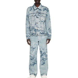 Conjunto de Mezclilla para Hombre Más Vendido, Servicio OEM ODM Aceptable, Pantalones y Camisa de Mezclilla de Algodón Tejido para Hombre a un Precio Bajo y Asequible - Product Image 1