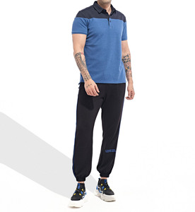 เสื้อยืดโปโลแขนสั้นสำหรับผู้ชายพิมพ์ลายกันยับ220กรัมสำหรับ100% โลโก้ออกแบบได้ตามต้องการ - Product Image 1