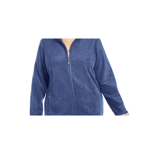 Giacca sportiva da donna Karen Scott taglie forti in pile rosso Zeroproof Performance taglia 1X - Product Image 2