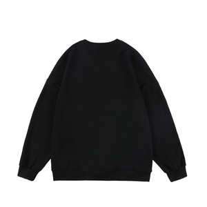 Sudaderas personnalisé Oem unisexe col rond sweats hommes mode sweats à capuche en denim et coton éponge français colour block - Product Image 4