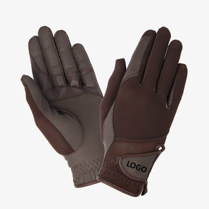Gants de course de chevaux avec logo personnalisé pour adultes en cuir respirant portable pour les sports d'hiver et d'extérieur d'équitation - Product Image 3