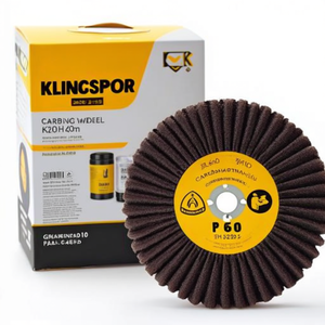 KLINGSPOR KM 613 ใบเจียรแบบพัด 60xH30 มม. ความหยาบ 40 คอรันดัมพร้อมก้าน- 6 มม. แพ็ค 10 ชิ้น - Product Image 3