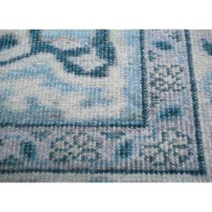 Alfombras de Lana Erbe Blue Floral, Anudadas a Mano para Uso Doméstico, Rectangulares, para Sala de Estar, Pasillo, Dormitorio, con Patrones Abstractos, Modelo ENLP-10 - Product Image 3