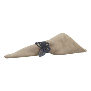 Anneaux de serviette en laiton antique, perles en bois métalliques, porte-serviettes en jute pour table à manger, fête de mariage et vaisselle d'hôtel - Product Image 4