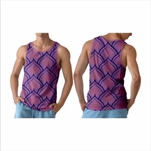 Débardeur d'entraînement en coton sans manches multicolore pour hommes, vêtements athlétiques de fitness pour toutes les saisons - Product Image 5