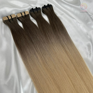 Venta al por mayor vietnamita doble dibujado cutícula alineada virgen extensión de cabello natural 100% cinta cruda en los vendedores de extensiones de cabello - Product Image 5
