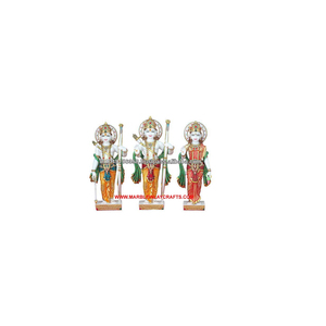 Makrana-mármol blanco puro, nuevo diseño, Lord Shri Ram Ji, Laxman y Mata Sita, escultura de pie bonita - Product Image 1