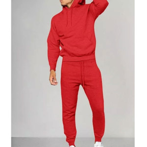 Conjunto de Sudadera con Capucha Gruesa de Forro Polar Personalizada y Pantalones Deportivos Apilados, Chándal Unisex de Estilo Urbano - Product Image 5