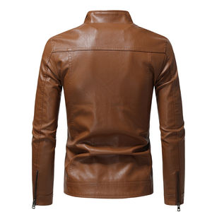 Veste en cuir noir pour hommes grande taille Style veste en cuir peau de vache haute qualité chaud hiver grande taille veste - Product Image 2