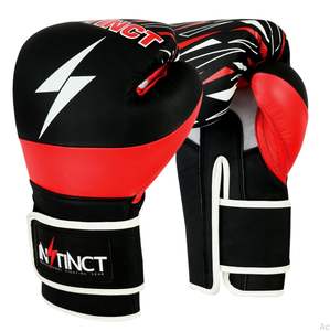 ถุงมือชกมวยน้ำหนักเบาแบบมืออาชีพปรับแต่งได้, ถุงมือฝึกชกมวยหนังแท้กันน้ำมีห่วง - Product Image 1