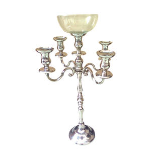 Soporte de candelabros de Metal de calidad de primera clase para decoración de fiestas de boda, centro de mesa de cena, candelabro, soporte de vela - Product Image 2
