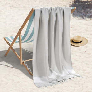 Serviette de plage 100% coton de haute qualité pour piscine ou bain, emballage personnalisé pour usage domestique ou hôtelier, vente en gros - Product Image 3