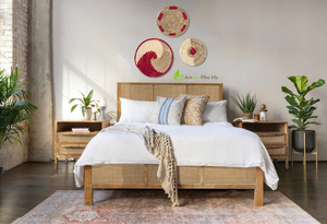 Livraison directe décoration intérieure conception personnalisée jonc de mer tissé plaque murale jonc de mer tenture murale fabriquée au Vietnam - Product Image 3