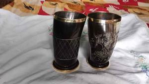 แก้วควายแก้วทรงแตรสำหรับดื่มแบบไวกิ้งทำจากแก้ว - Product Image 2