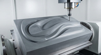 Máquina de Corte de Piedra CNC de 5 Ejes para la Fabricación de Encimeras de Mármol, Granito y Cuarzo con Cabezal de Corte Giratorio de 360 Grados