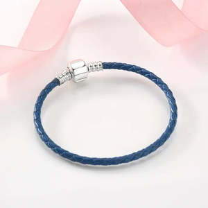 Argent Tress Femme Bracelet Charm Bracelets <b>Wrap</b> Bangles with Heart Shape Gift for Women - Product Image 2