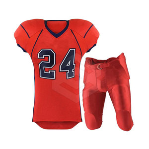 Uniforme de Fútbol Americano para Equipos, Alta Calidad, Color Personalizado, 100% Poliéster, Pantalones Cortos Transpirables de Secado Rápido, Oferta de Verano en Línea - Product Image 1