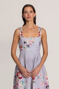 Vestido indio de algodón con bloque de mano, estampado Floral, sin mangas, elegante, hasta la rodilla, para mujer, ropa de playa Bohemia, estilo informal a la venta - Product Image 3