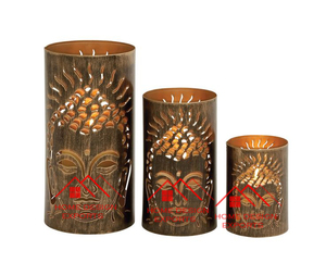 Bougeoir en métal décoratif fini bronze décoration de table et décor de pièce maîtresse derniers produits tendance - Product Image 4