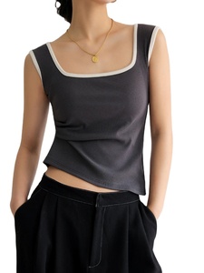 Débardeur Femme de Haute Qualité en Coton et Bambou Léger et Respirant avec Empiècements en Maille, Grandes Tailles Disponibles – Vente en Gros - Product Image 5