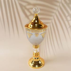 Vente en gros de brûleur d'encens en résine plaqué or de haute qualité du Moyen-Orient brûleur arabe Bakhoor pour musulman comme cadeau Top Arrivage - Product Image 4