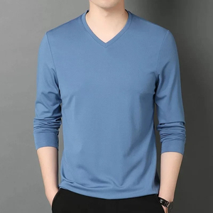 Camiseta de calidad superior 2025 para hombre, Color sólido, algodón, poliéster, manga corta, colores superiores, ropa de calidad de verano - Product Image 5